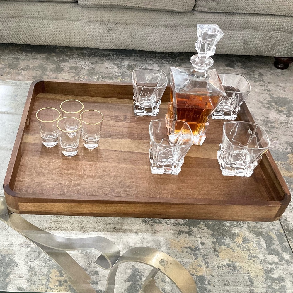 iDESIGN Acacia Wood Serving Tray - Picture 3 of 7